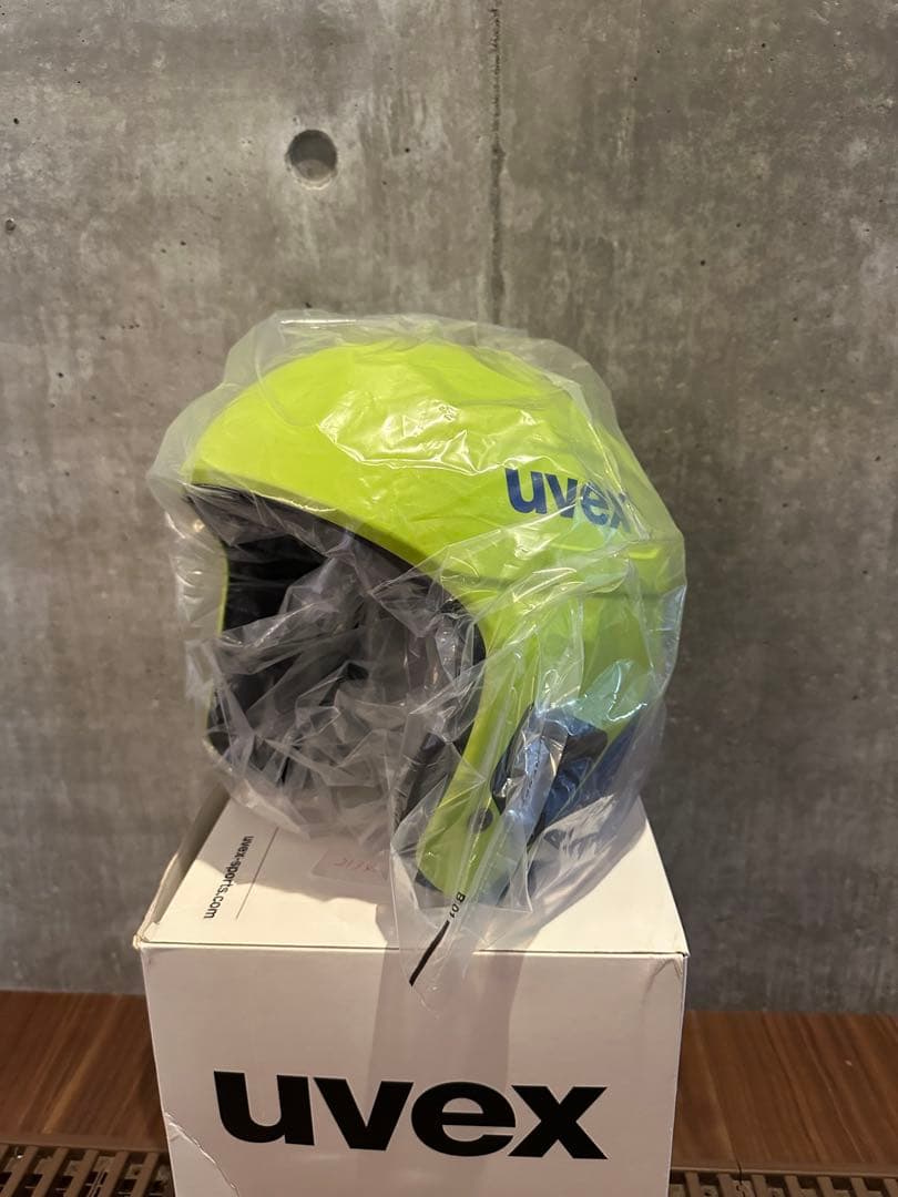 uvex ヘルメット イエロー/ブルー 未使用