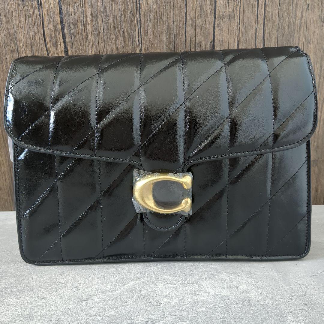 【新品】COACH　チェーン タビー ショルダー バッグ 30・キルティング