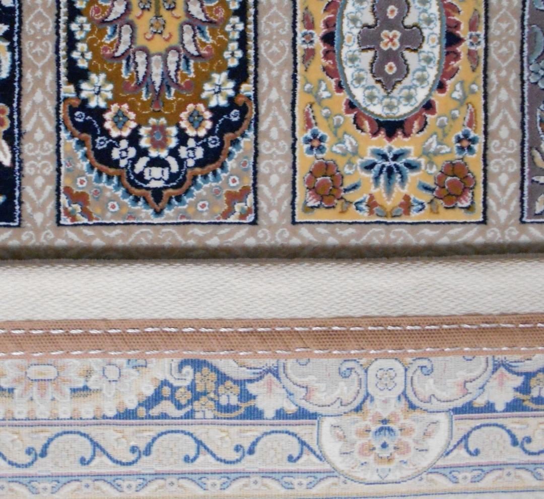 225万ノット、 超高密度織！本場イラン産 絨毯150×225cm‐200221