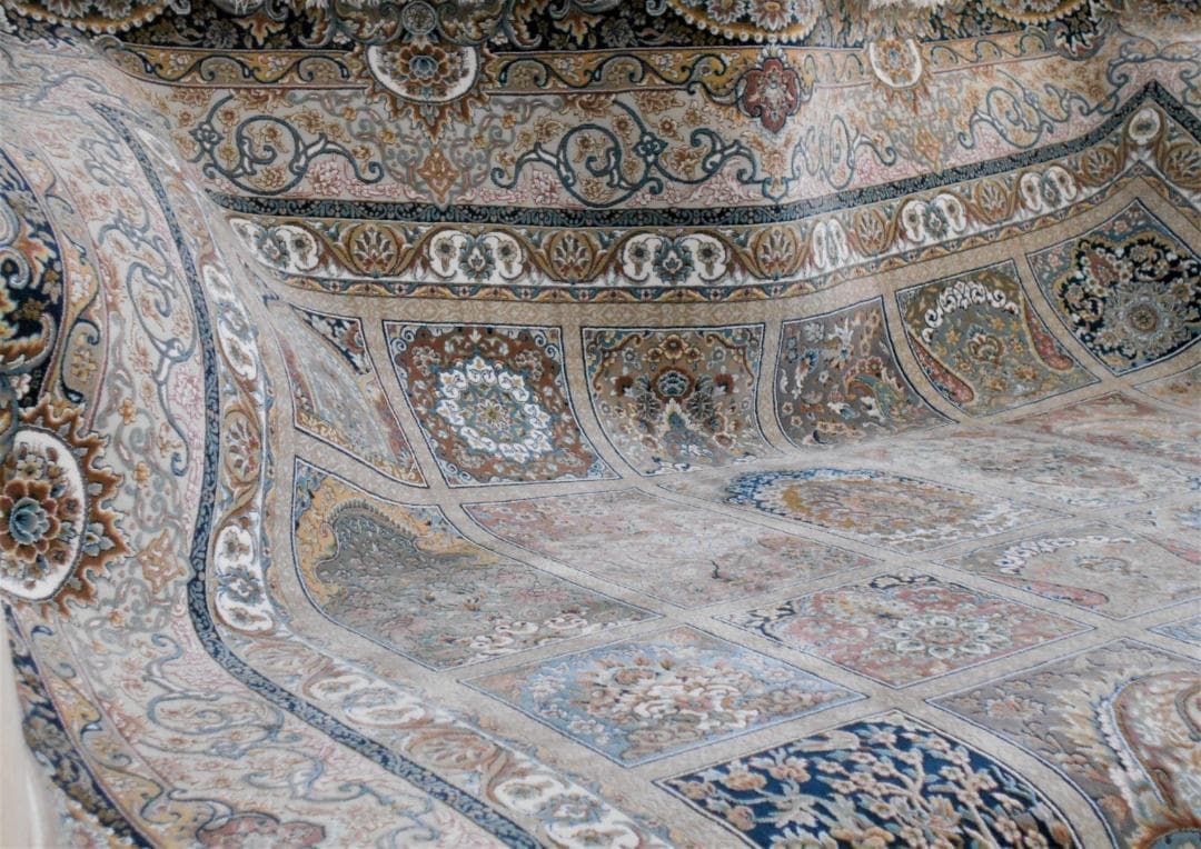 225万ノット、 超高密度織！本場イラン産 絨毯150×225cm‐200221