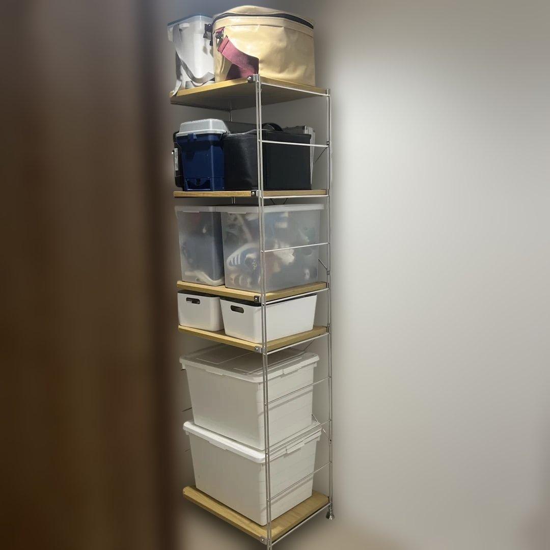 無印良品　ステンレス　ユニットシェルフ　美品