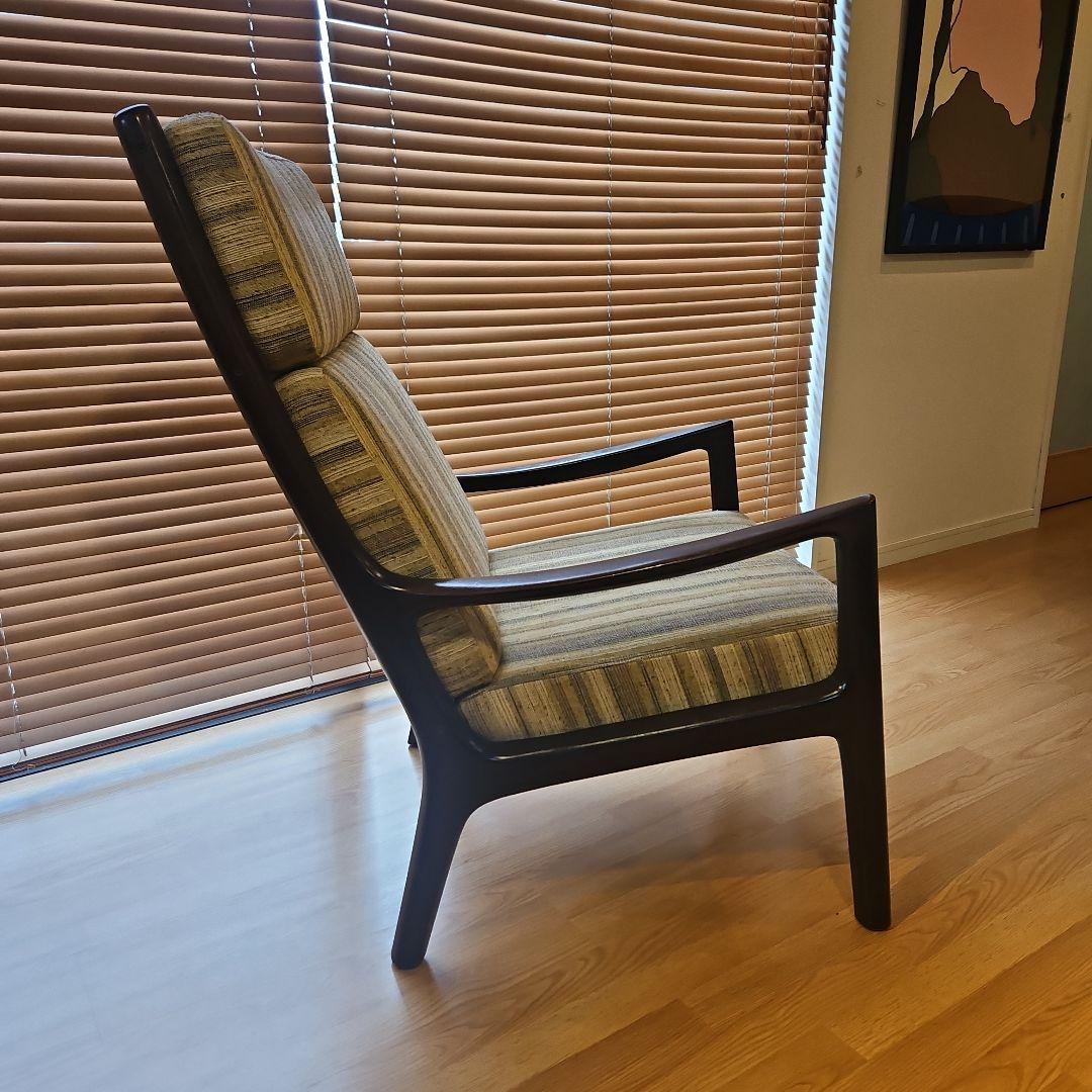 オーレヴァンシャー シングルハイバックチェア ローズウッド材 北欧ビンテージ