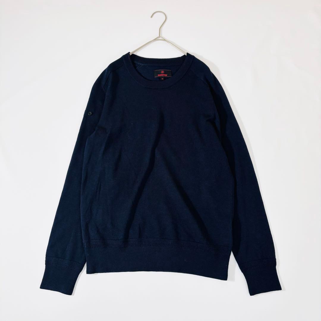 913【訳あり美品✨ ブリーフィング エクストラファインメリノクルーネックニット