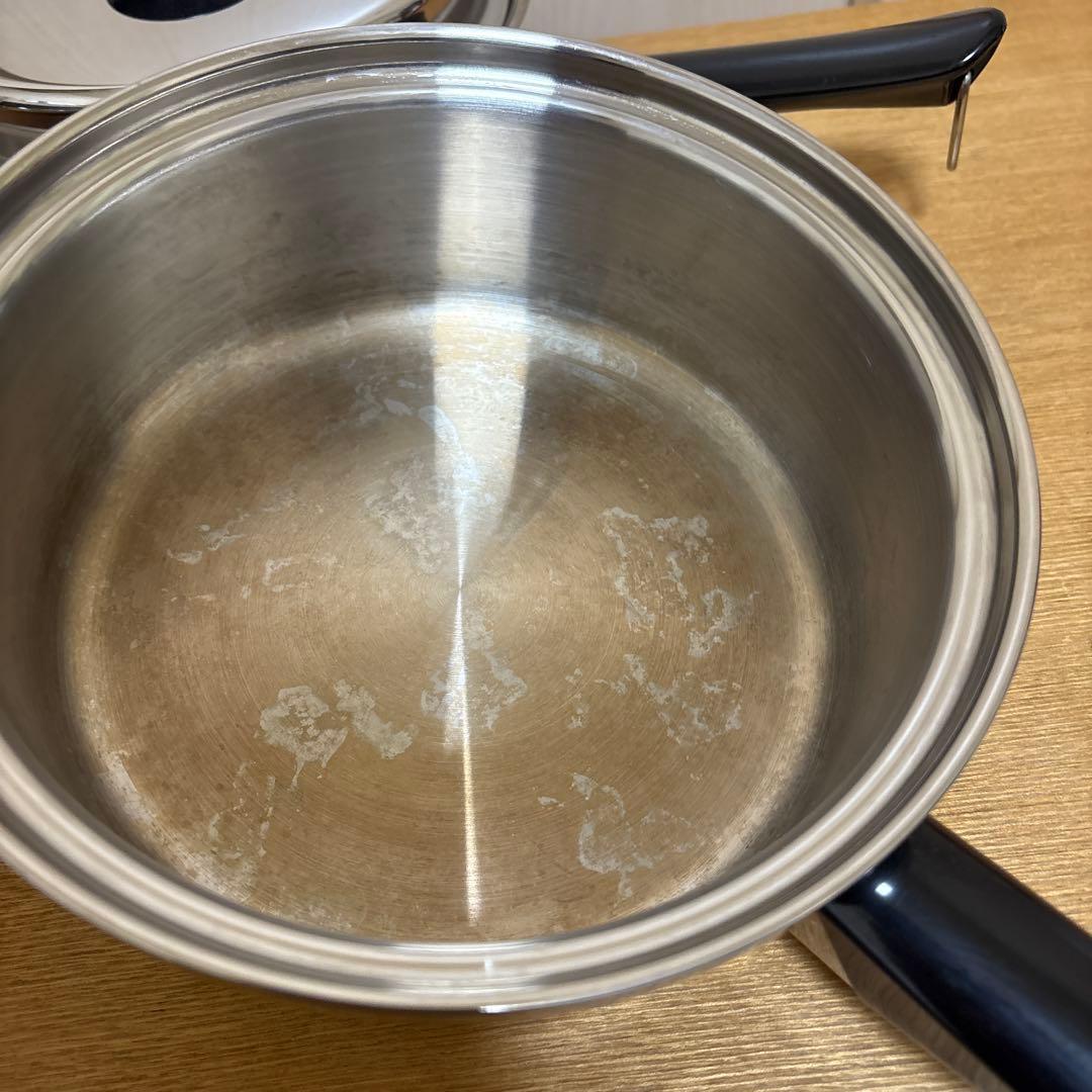 アムウェイ クイーンクック 18-8　ステンレス片手鍋　２点セット