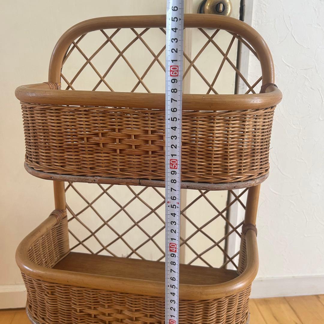 ☆アンティーク☆ ラタン　ラック　ボックス　マルチラック　バスケット　古道具