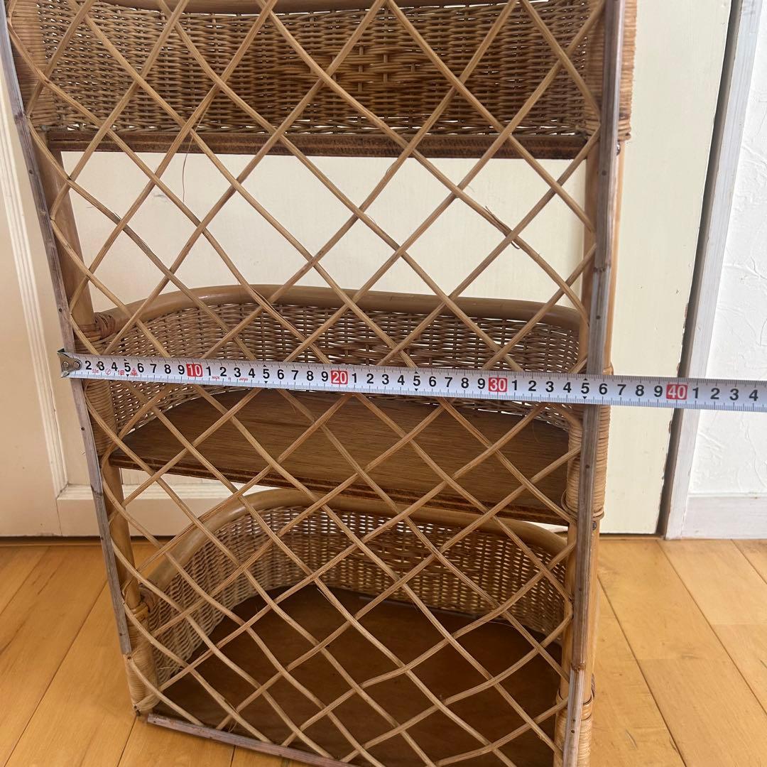 ☆アンティーク☆ ラタン　ラック　ボックス　マルチラック　バスケット　古道具