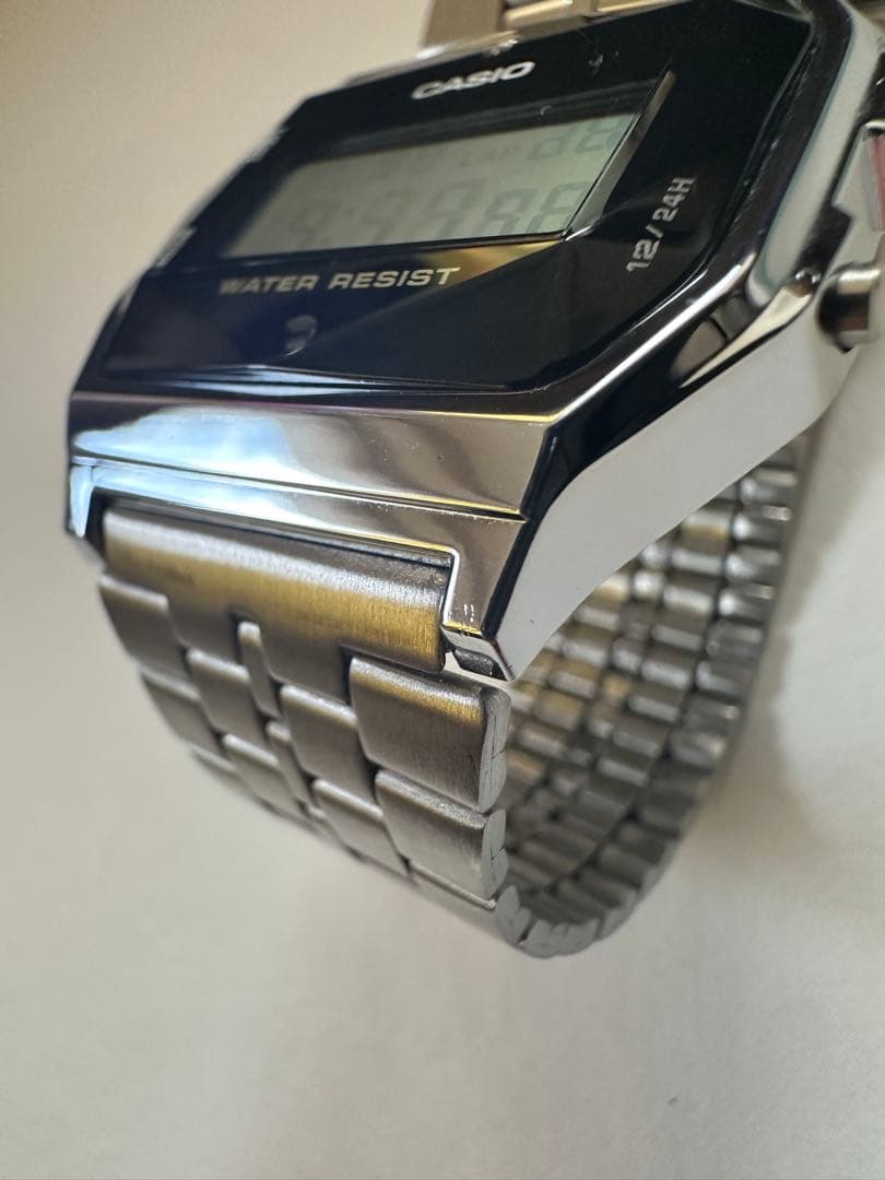 CASIOカシオ天然ダイヤモンドチプカシ A159WAD-1 ホログラム付き