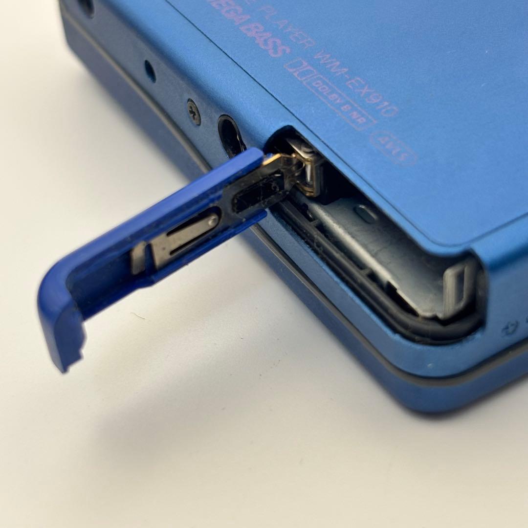 SONY WM-EX910 カセットウォークマン ブルー ソニー リモコン