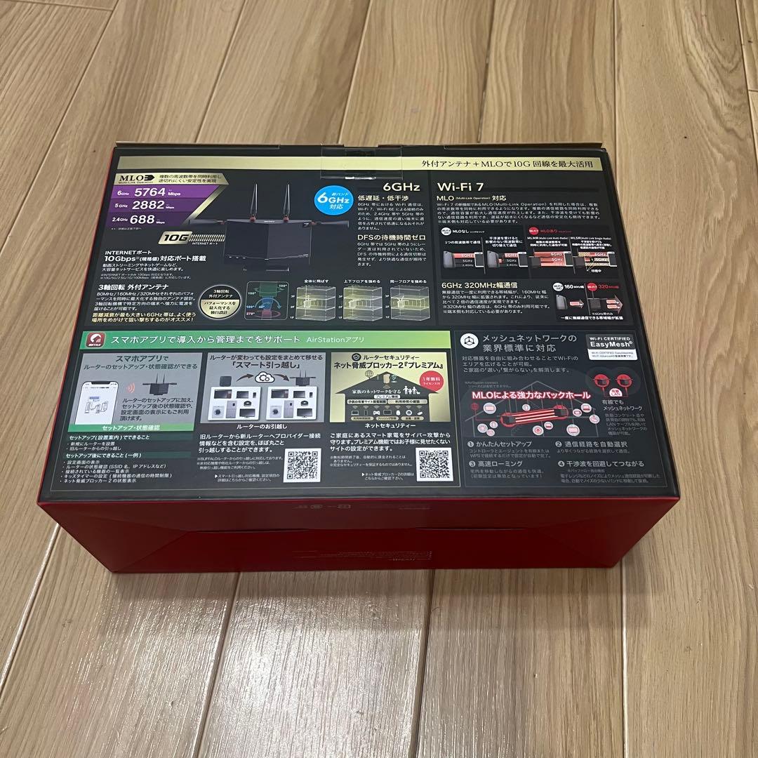 BUFFALO Wi-Fi 7 9300 ルーター WXR9300BE6P