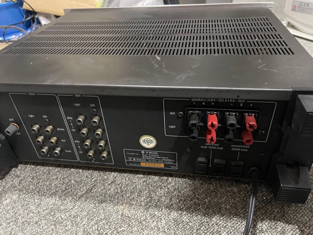 TRIO トリオ プリメインアンプ KA-7100D 通電確認 動作未確認