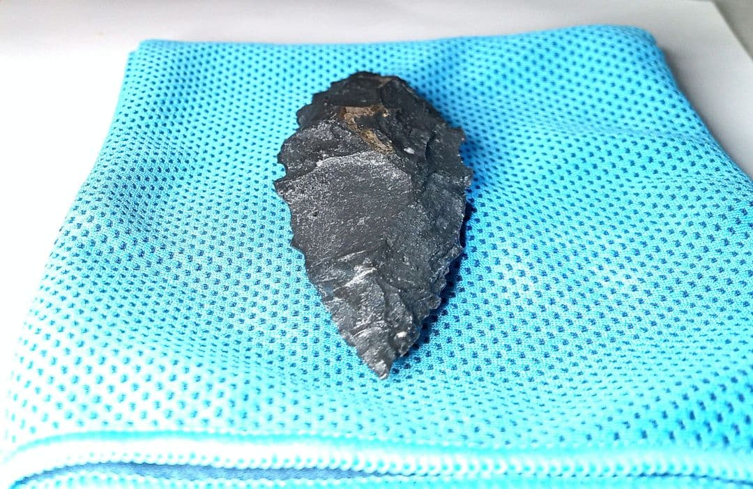 尖頭器 サヌカイト 石器 395 原始時代模写