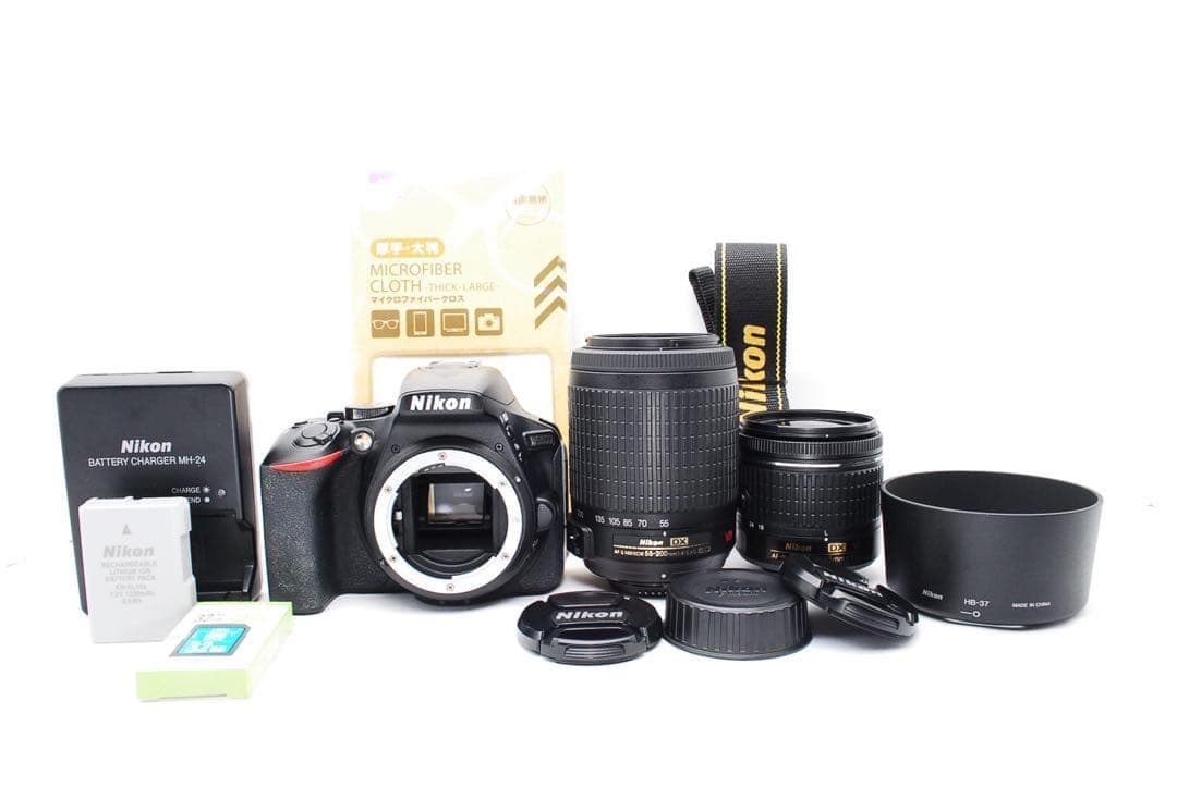 【ショット数僅少】Nikon D5600★WiFi搭載◎ダブルレンズ付