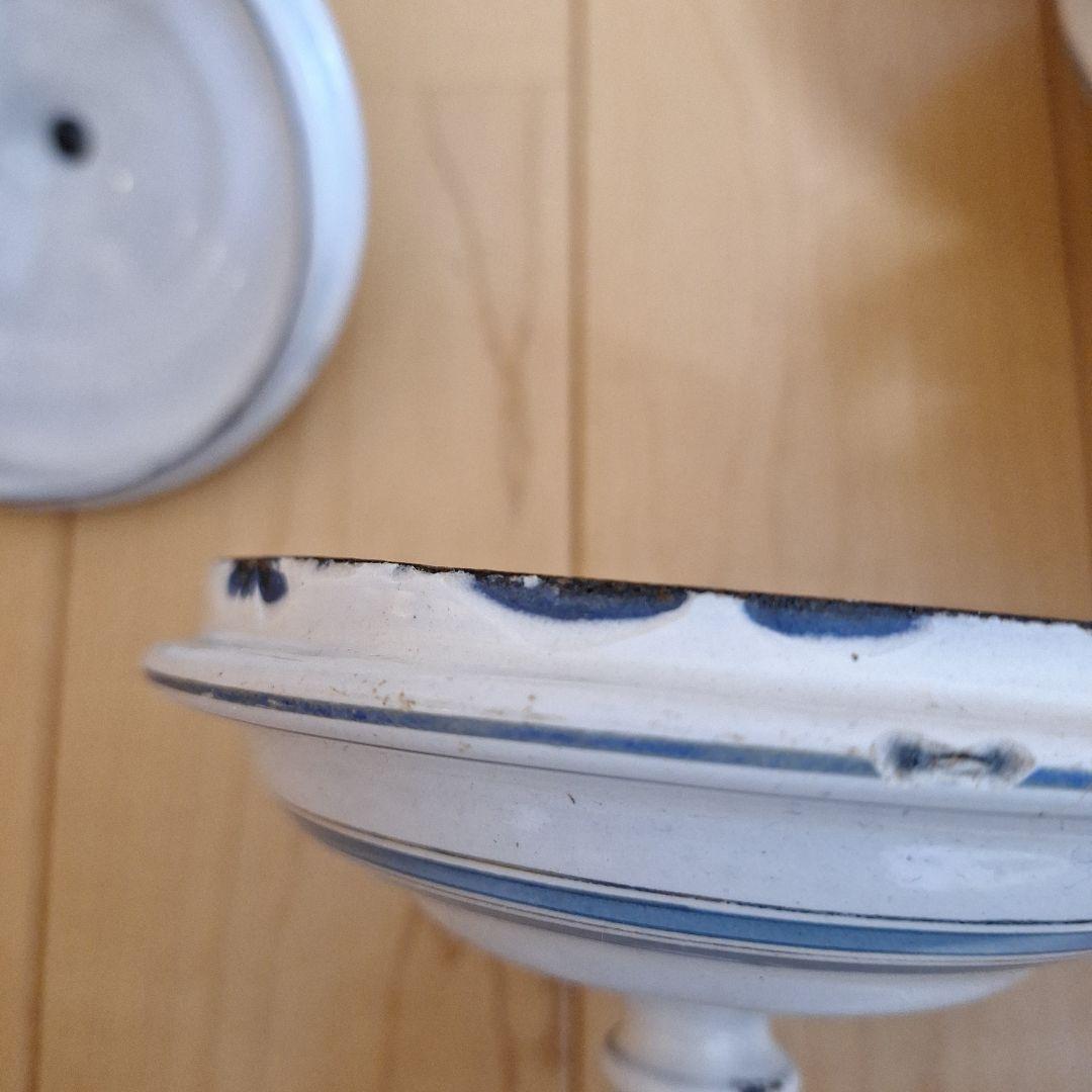 フランス　エトワール社　アンティーク　ホーロー　キャニスターセット 2個