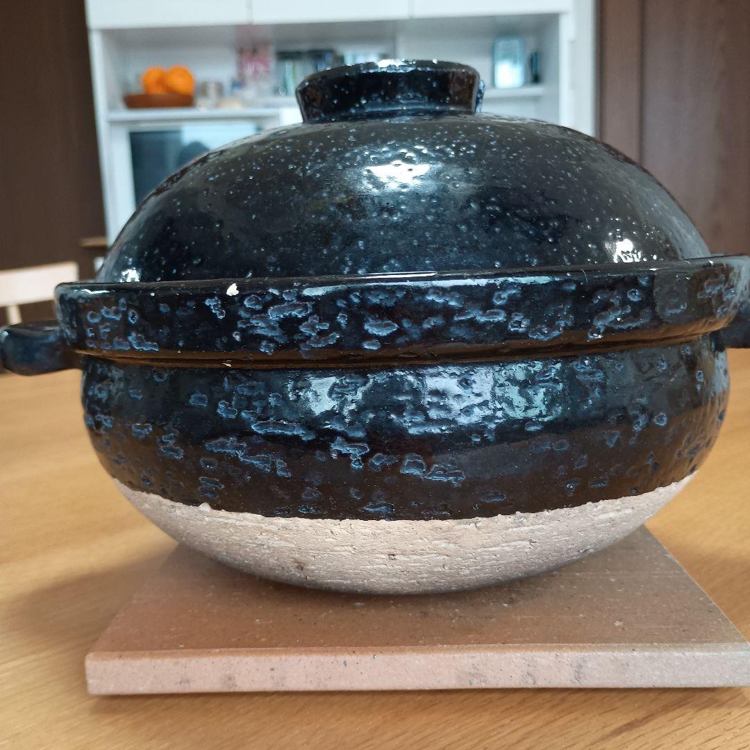 かまどさん 3合炊き 土鍋 黒