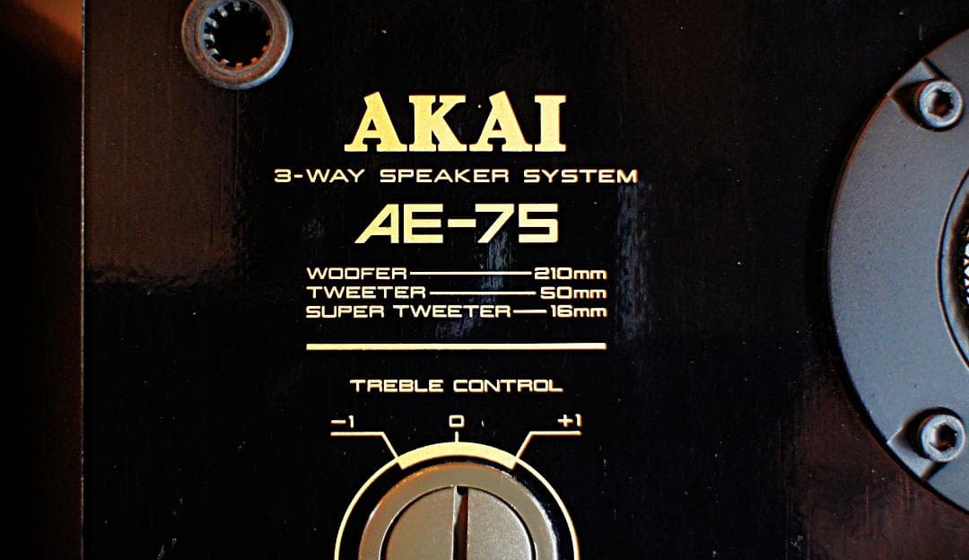 【超美品】希少逸品AKAIアカイ スピーカー AE-75メンテ済ブラックリモデル