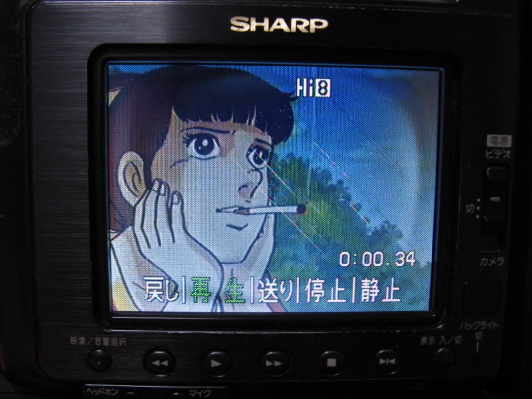 動作OK❗️☆シャープの液晶Hi8/8ミリビデオカメラ・VL-HL3