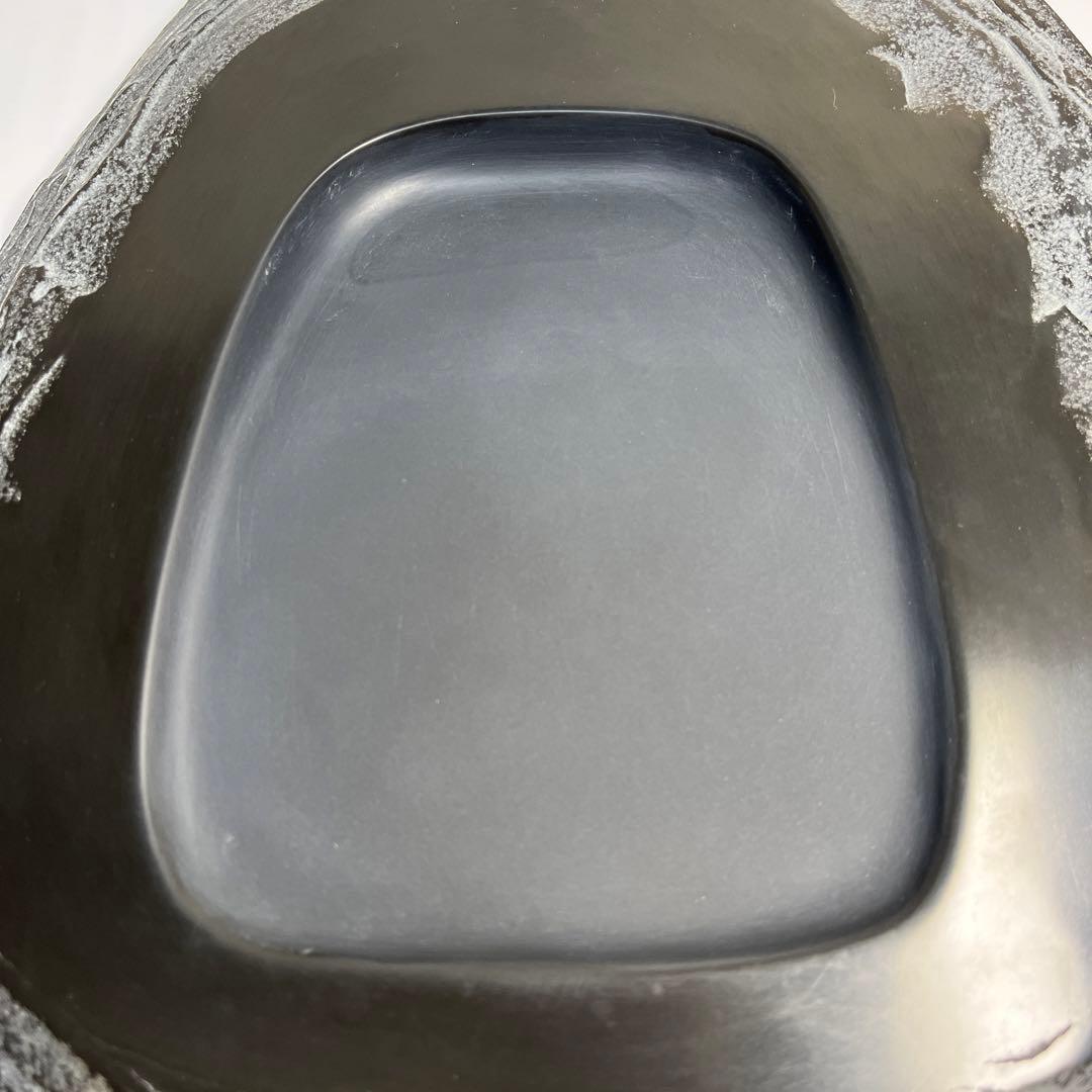 ⭕️デカイ　長崎県対馬　希少　超大型若田硯　年輪様な石紋綺麗　5kg超え　椿竜山