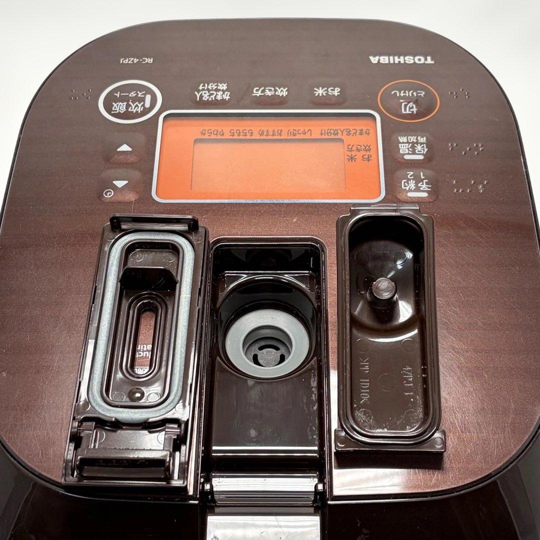 美品✨TOSHIBA RC-4ZPJ 高級 IH炊飯ジャー 備長炭 かまど本羽釜