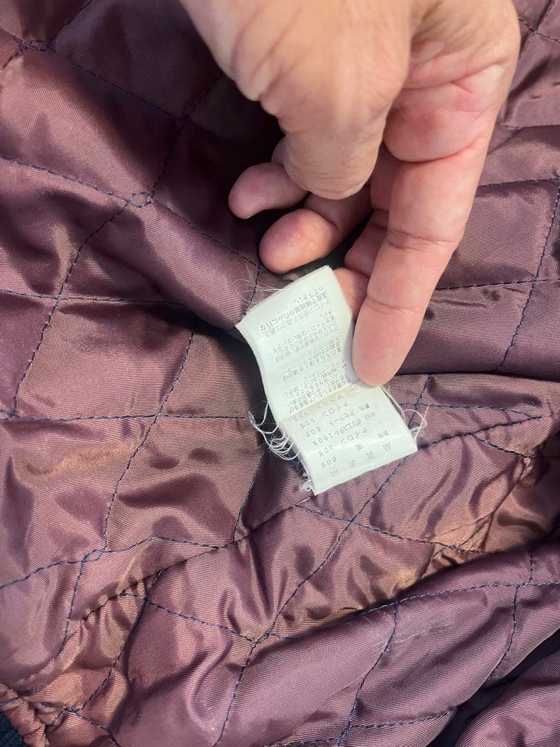 SAS 刺繍入りネイビー/ホワイトスタジャン