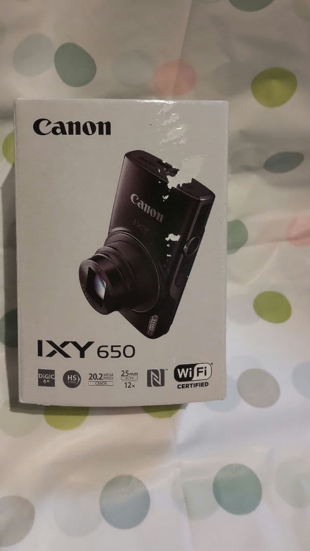 【未使用】Canon IXY650 シルバー 本体と付属品