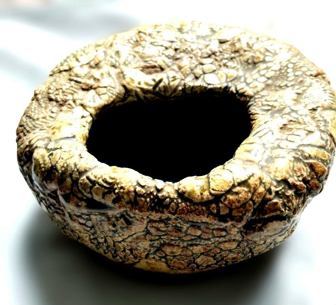 Wato 阿部和唐作 陶器 オーバル置物