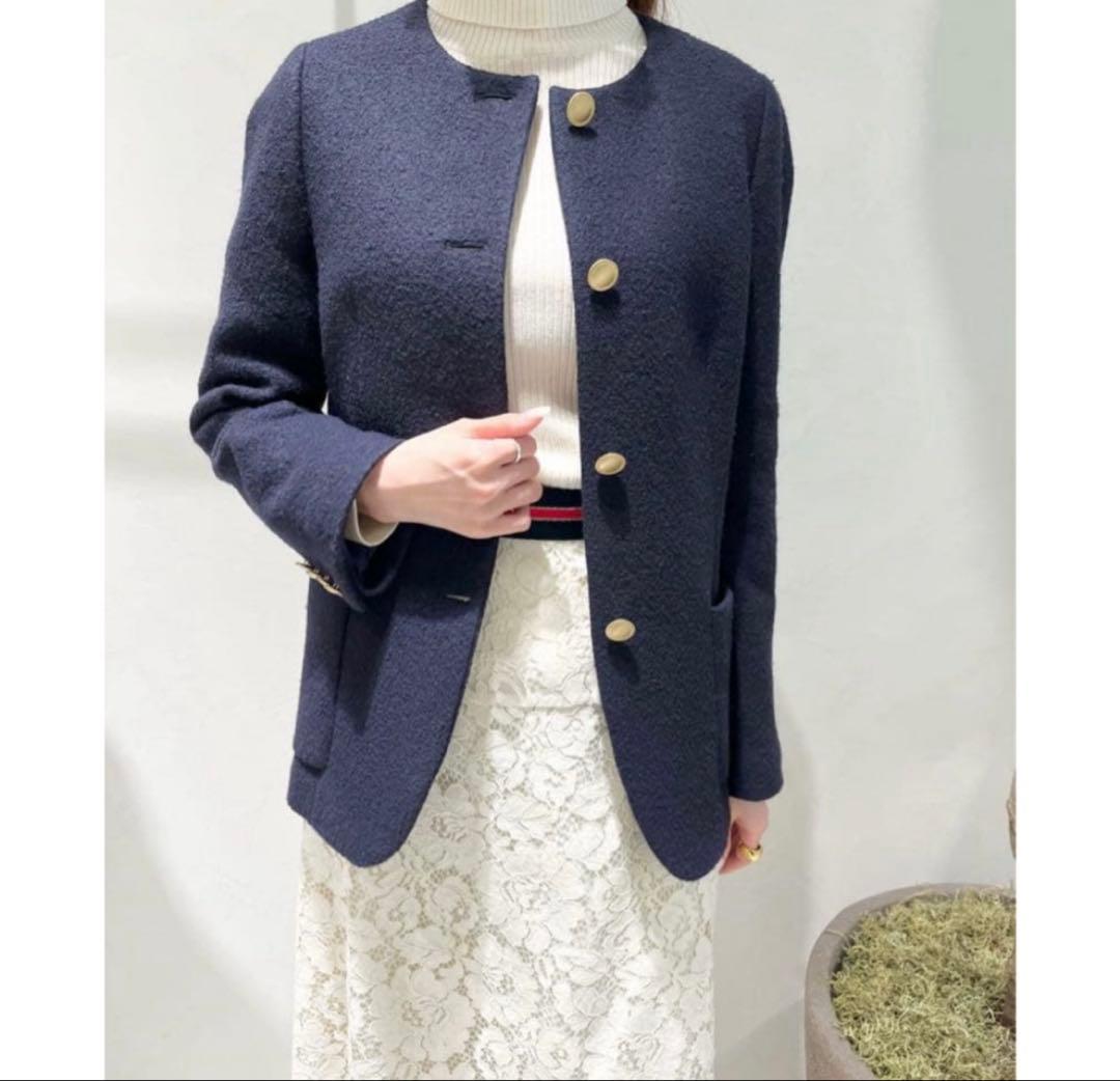 アルアバイル　ルルウィルビー シープパイルノーカラージャケット