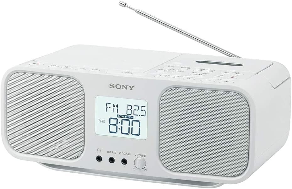 ソニー 赤外線 CDラジオカセットレコーダー CFD-S401 ホワイト