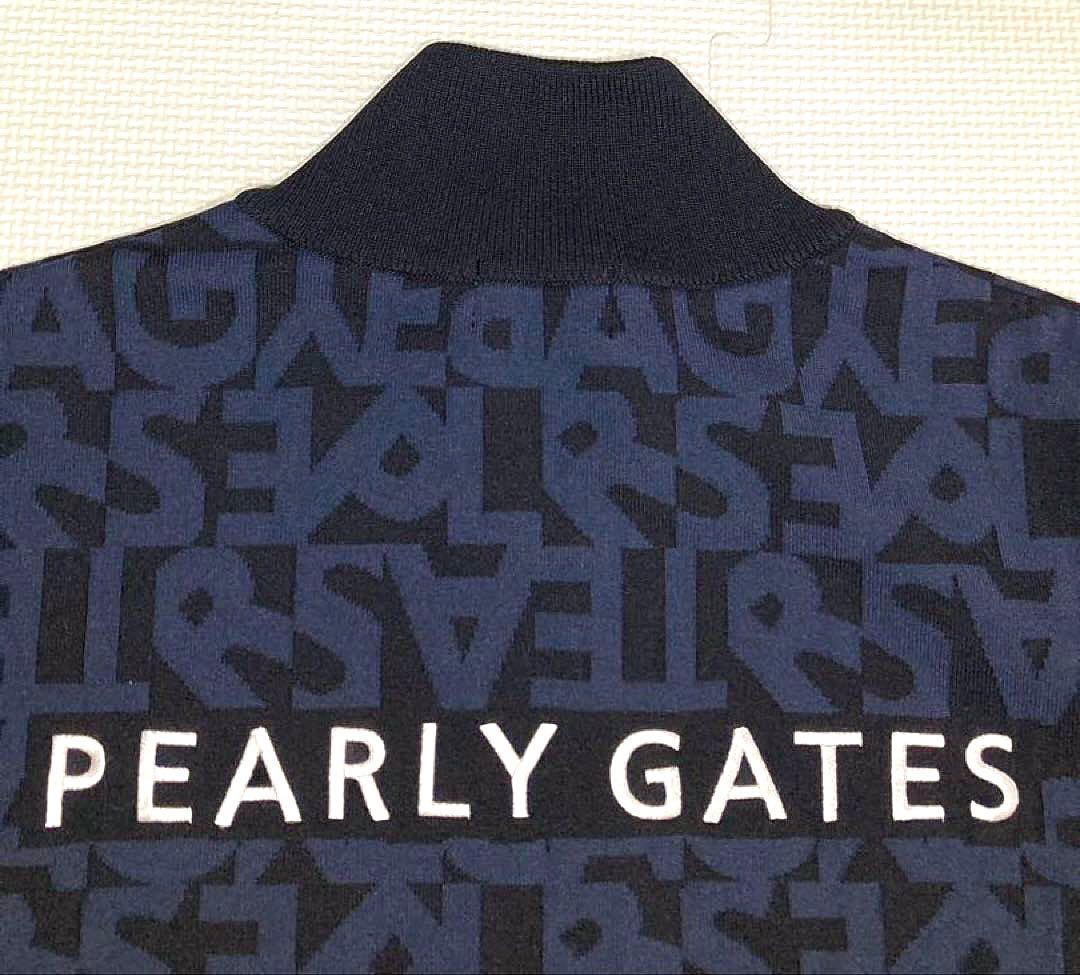 パーリーゲイツ ランダムロゴ フルジップニットブルゾン（D.NAVY／5）