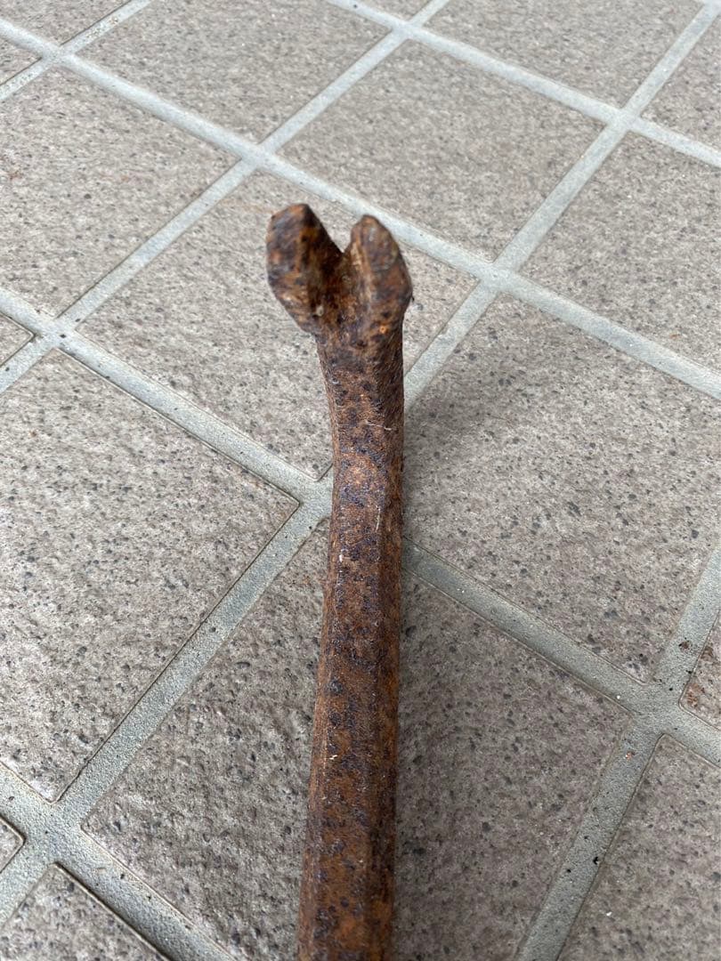 ロングバール・釘抜き ・レトロ&アンティーク ・鉄製