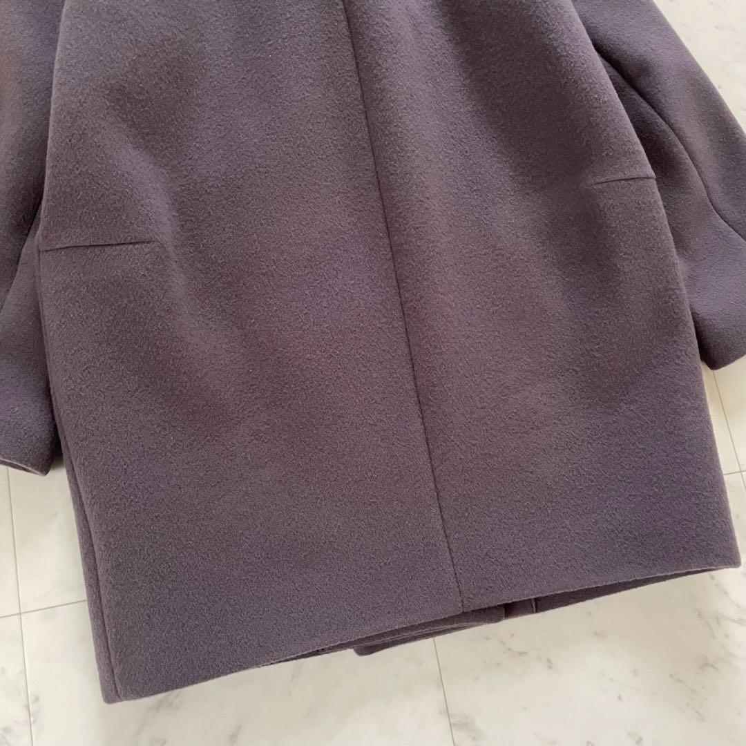 美品✨イエナ super140 ウールコクーンショートコート グレー