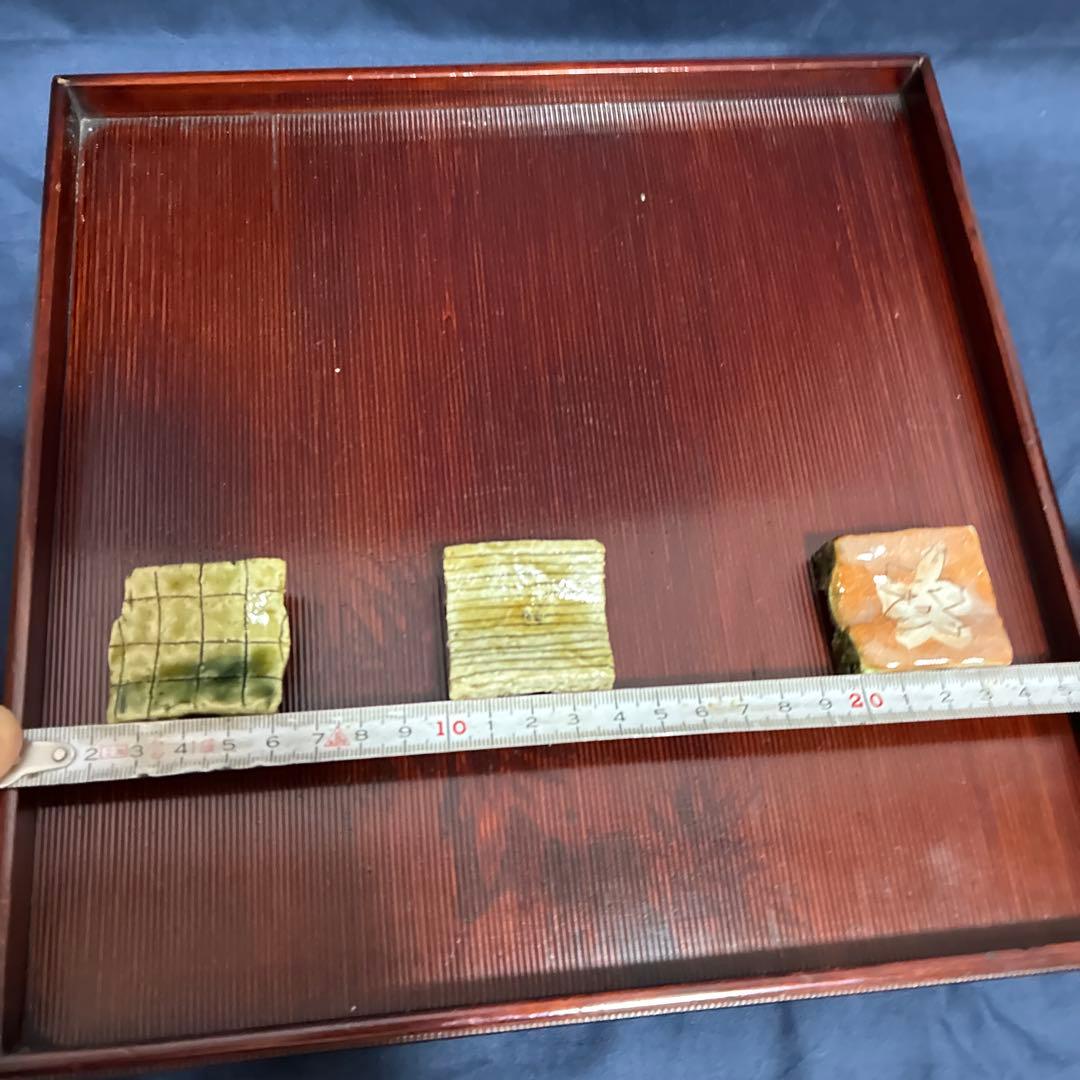 中島勝乃利の箸置き　3個セット　魯山人　乾山　鯉江