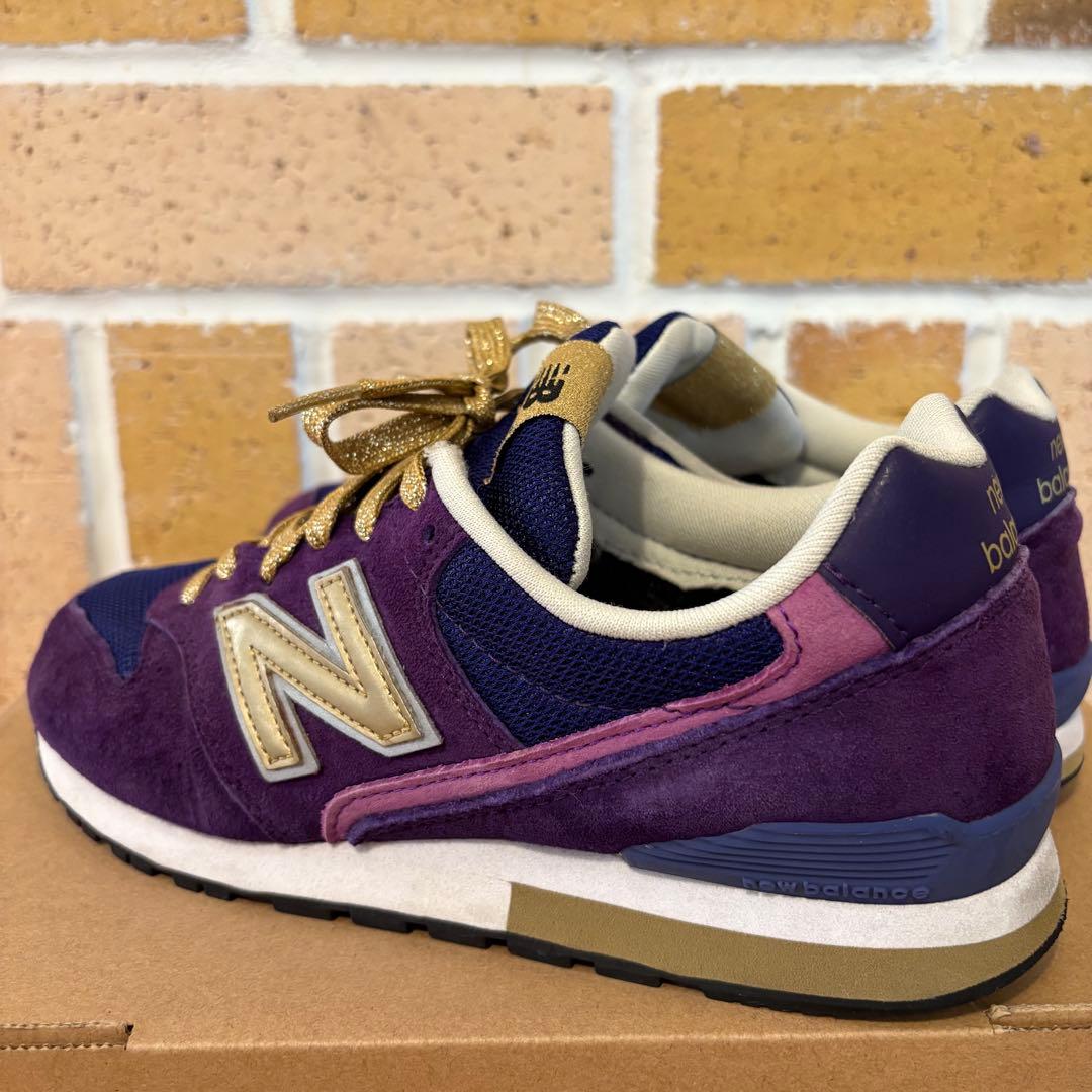 ニューバランス×デニム&ダンガリー 996 スニーカー 別注モデル 紫23.5