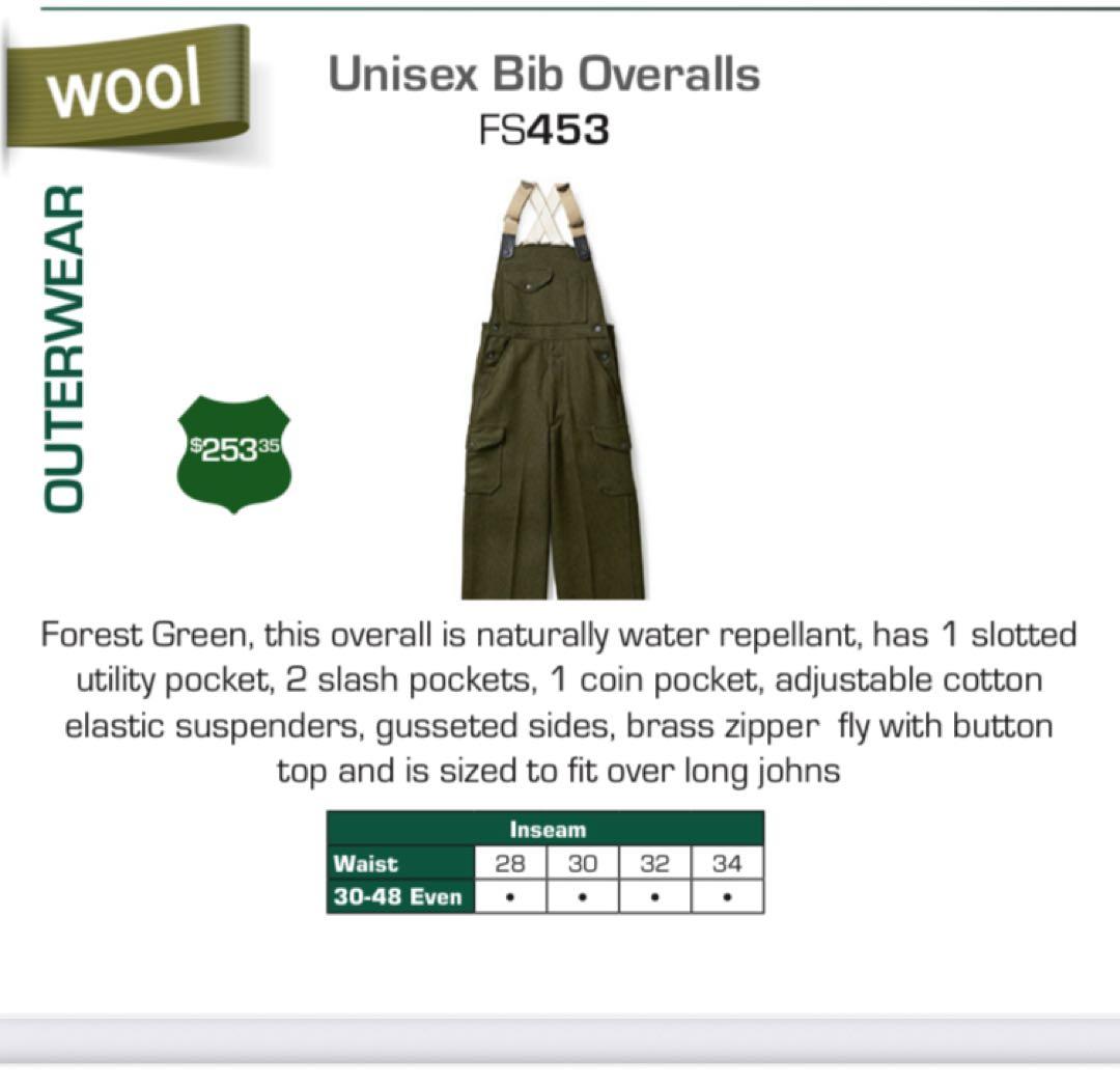 【レア】USA製 USDA 森林局ユニフォーム ウール オーバーオール