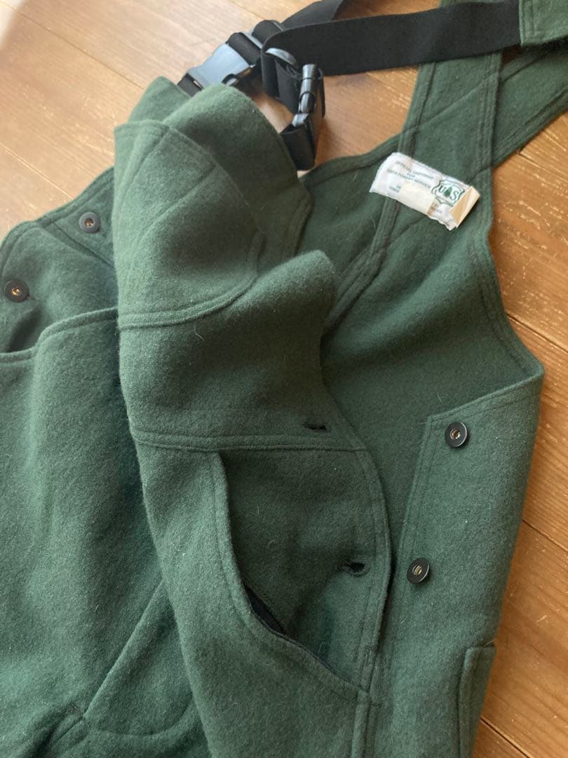 【レア】USA製 USDA 森林局ユニフォーム ウール オーバーオール