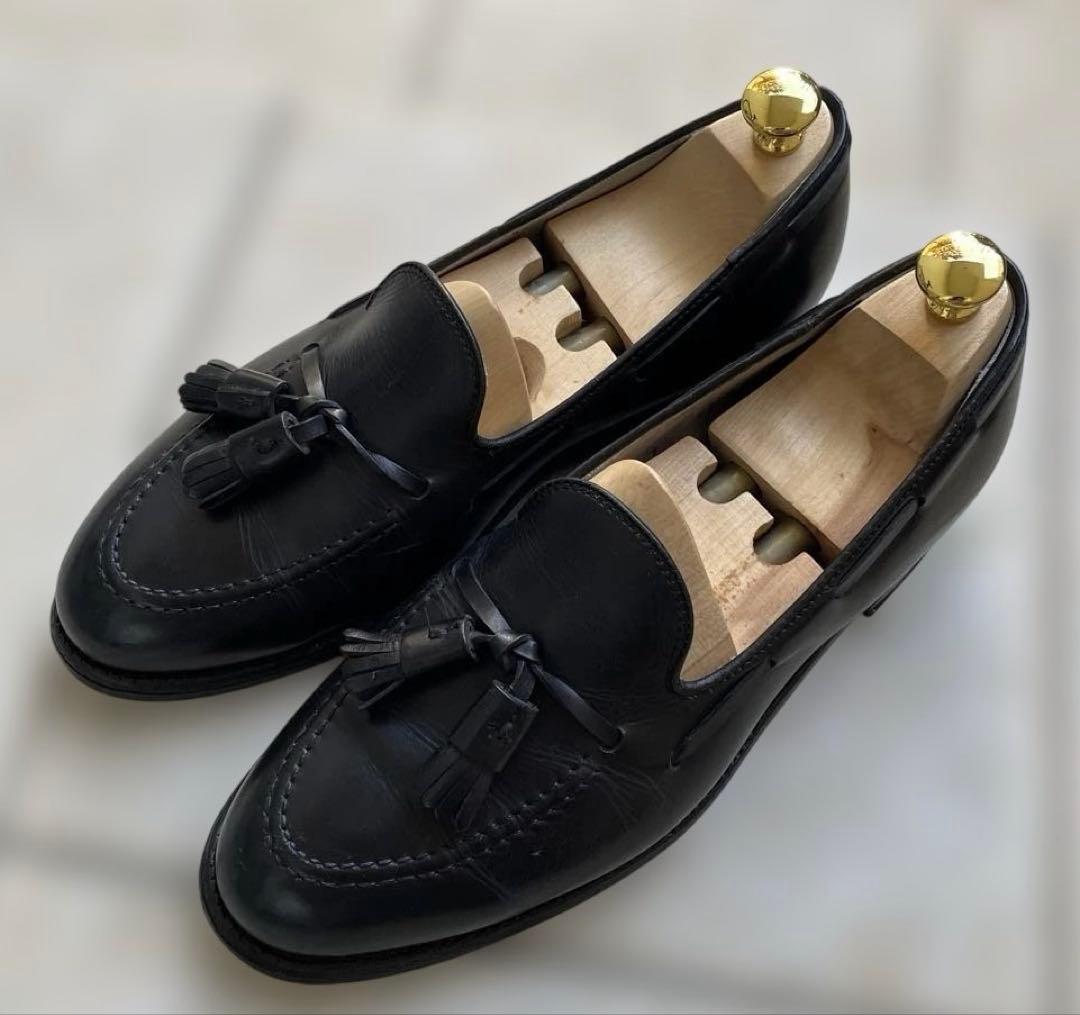 【わたち。】Alden 660 Black Tassle Loafers
