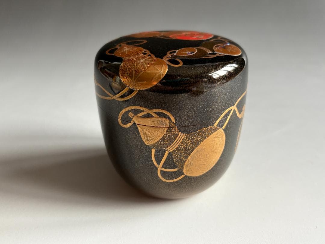 中村宗悦　六瓢蒔絵　大棗　薄茶器　茶道具