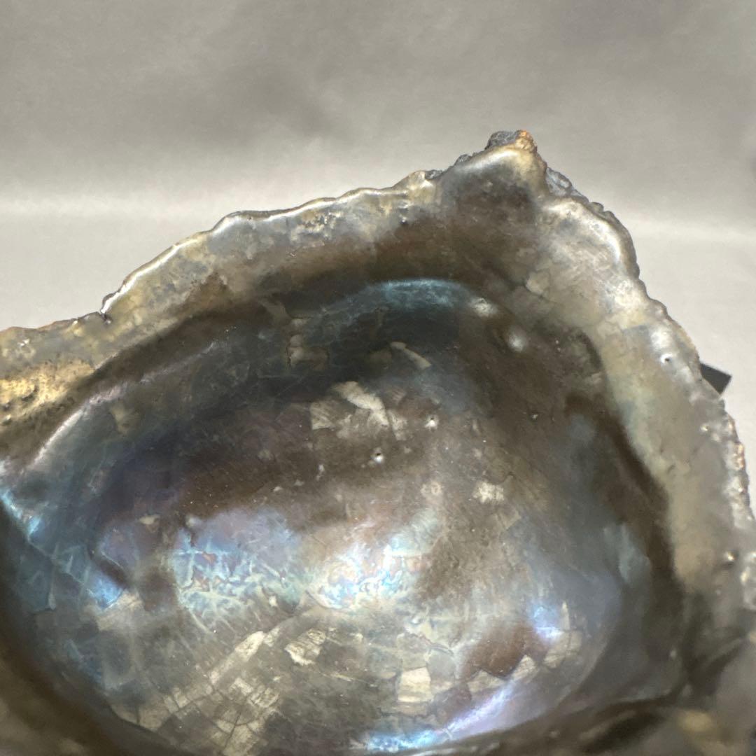 平松龍馬　亀裂文燻銀彩ぐい呑