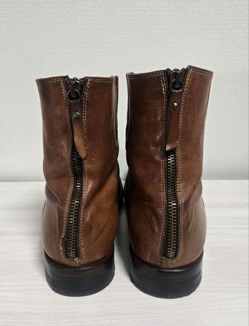 専用　Paul Smith ブラウン バックジップレザー ブーツ