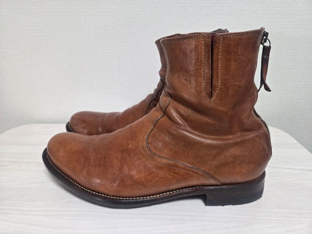 専用　Paul Smith ブラウン バックジップレザー ブーツ
