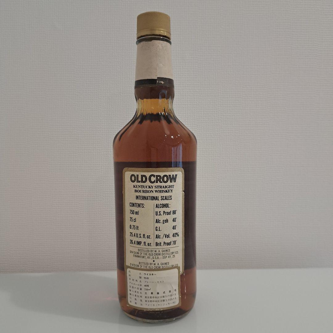 OLD CROW 旧ボトル　ウイスキー 40%　750ml　オールドクロウ　美品