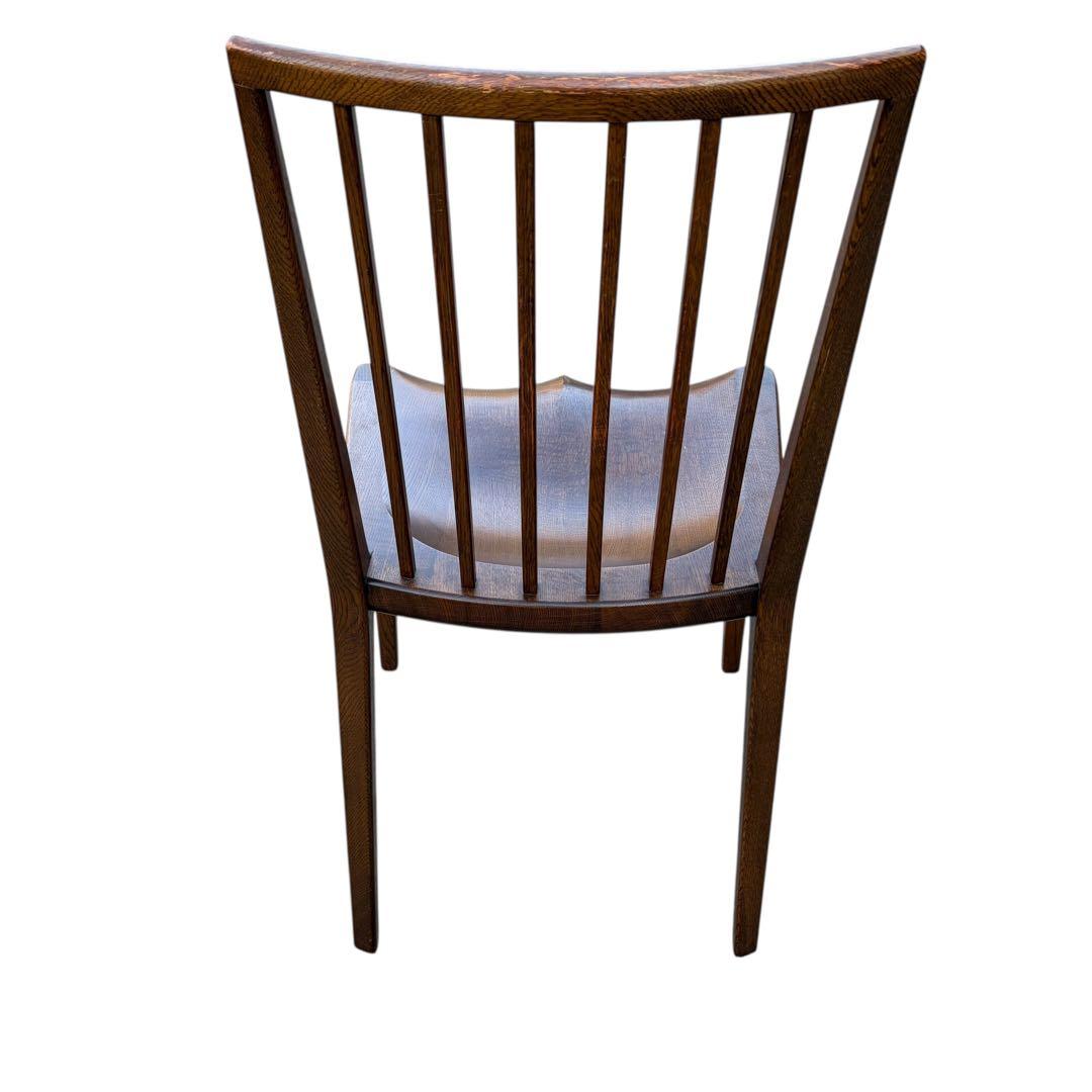 起立木工 ナラ材 パレスDチェア 木製 ダイニングチェア 2脚セット