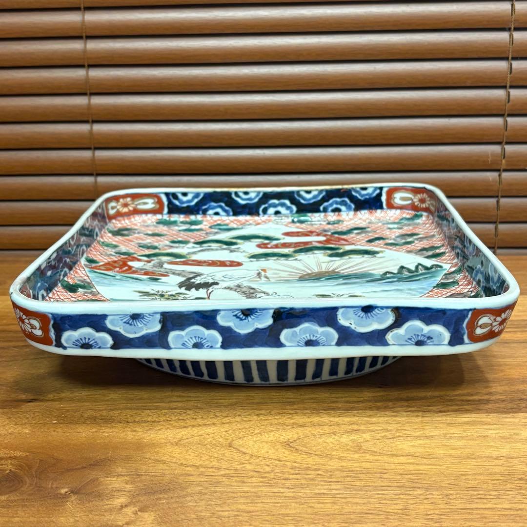 江戸時代　古伊万里　鍋島　赤絵　皿