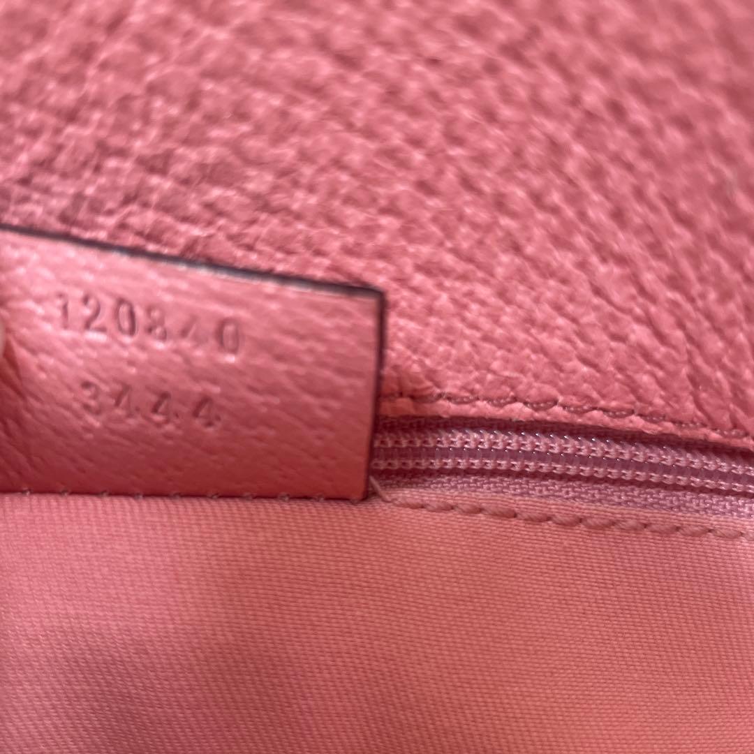 GUCCI GGパターン ハンドバッグ ベージュ/ピンク