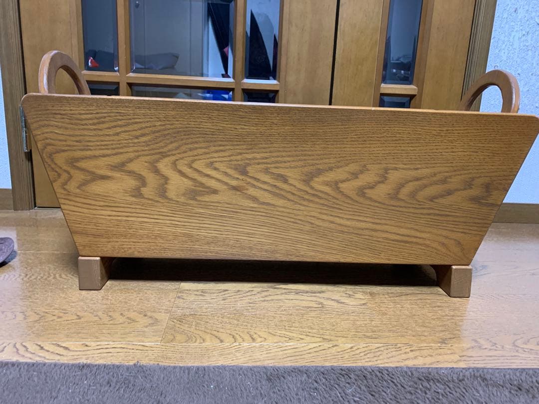 北欧ウッドマガジンラック　ロータイプ