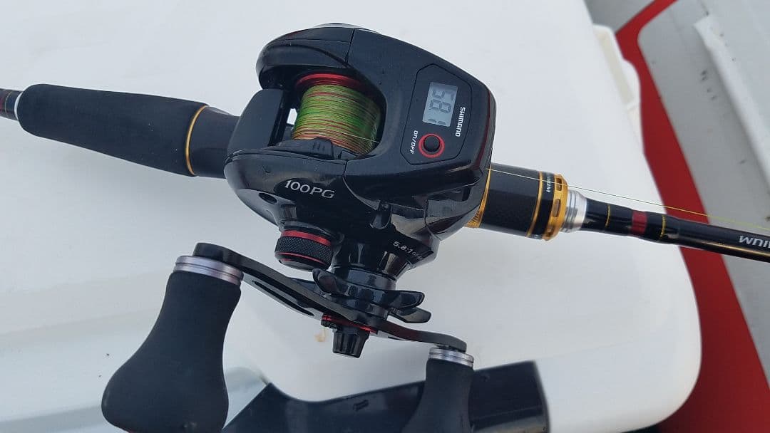 SHIMANO15炎月CT100PGリール（右巻き）イカメタル等