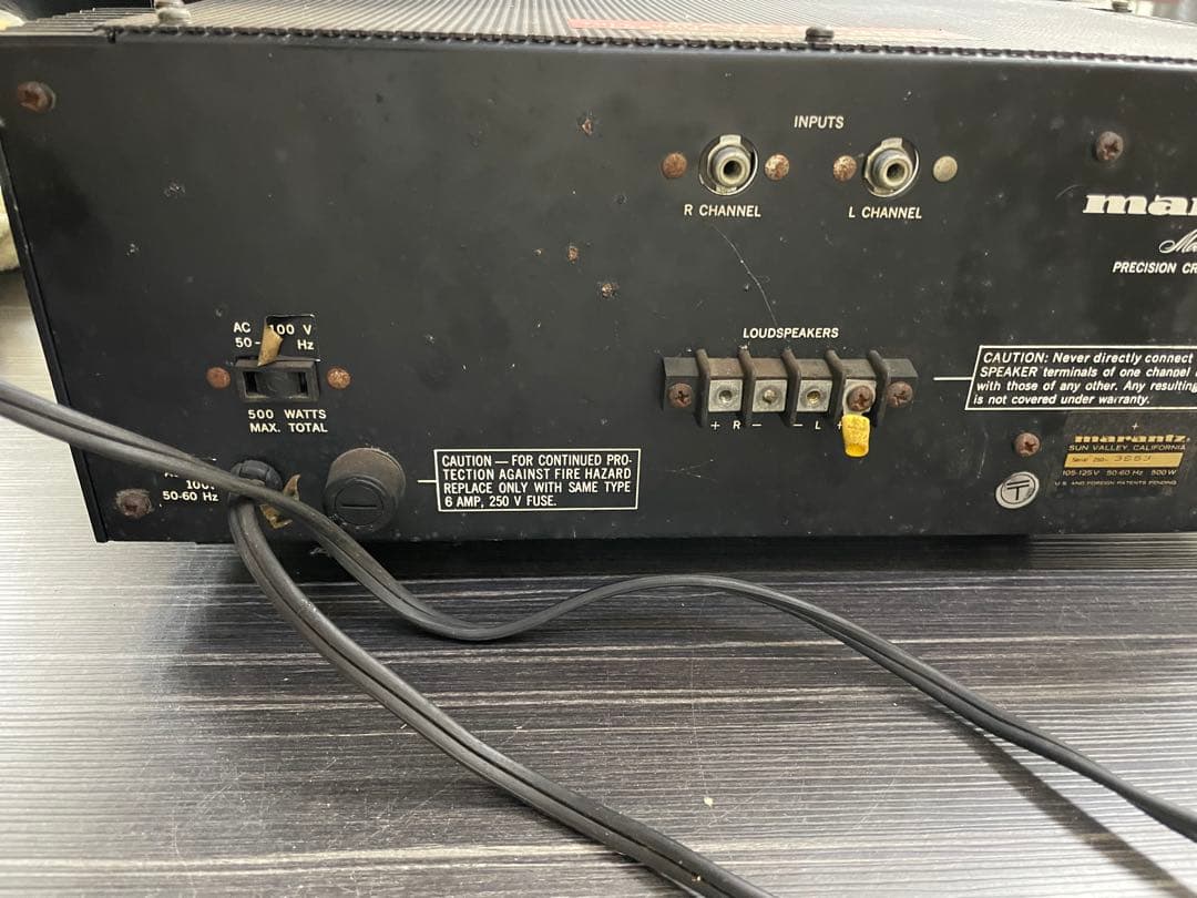 Marantz Model 250 マランツ　パワーステレオアンプ 通電のみ確認