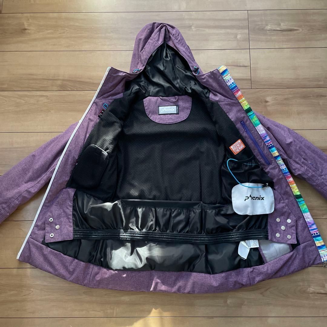 【2/2迄】【値下げ】phenix スキーウェア　パープル系　マルチカラー　7号