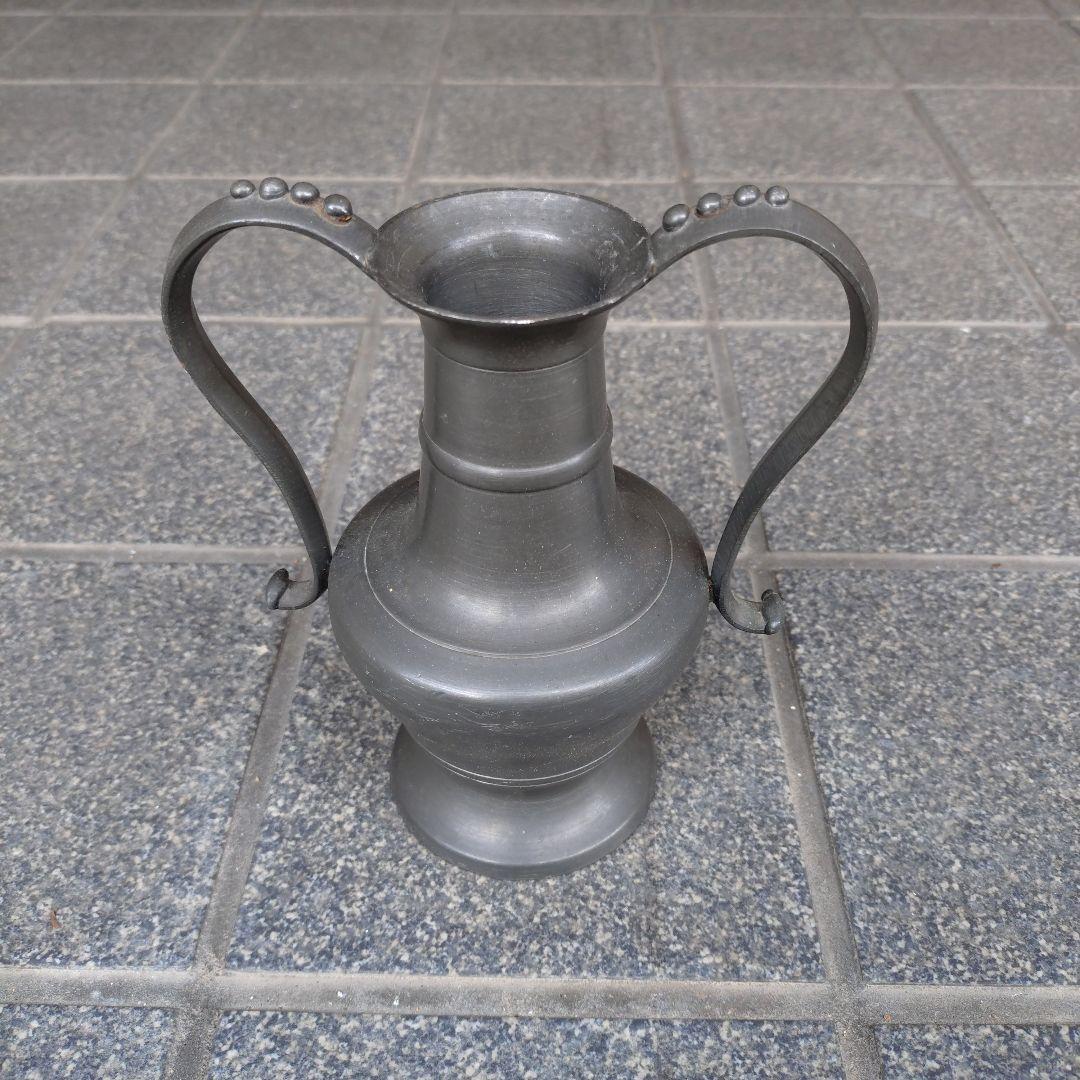 フランス　エタン製 錫　花瓶