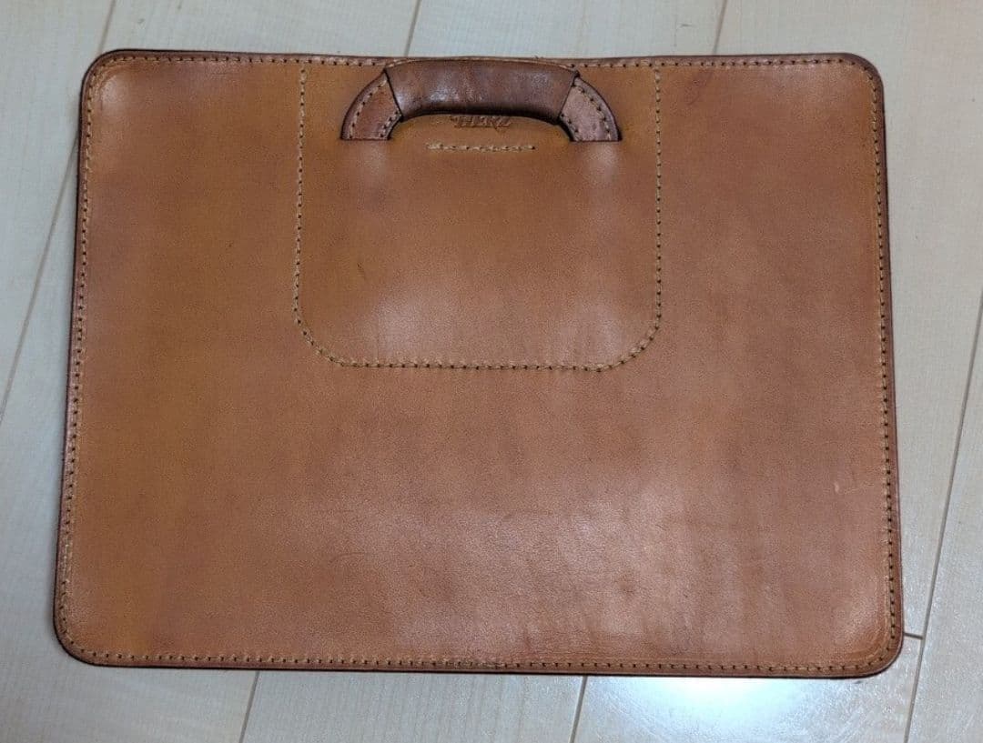 herz ビジネスバッグ BW-12 キャメル クラッチバッグ 本革 廃盤品