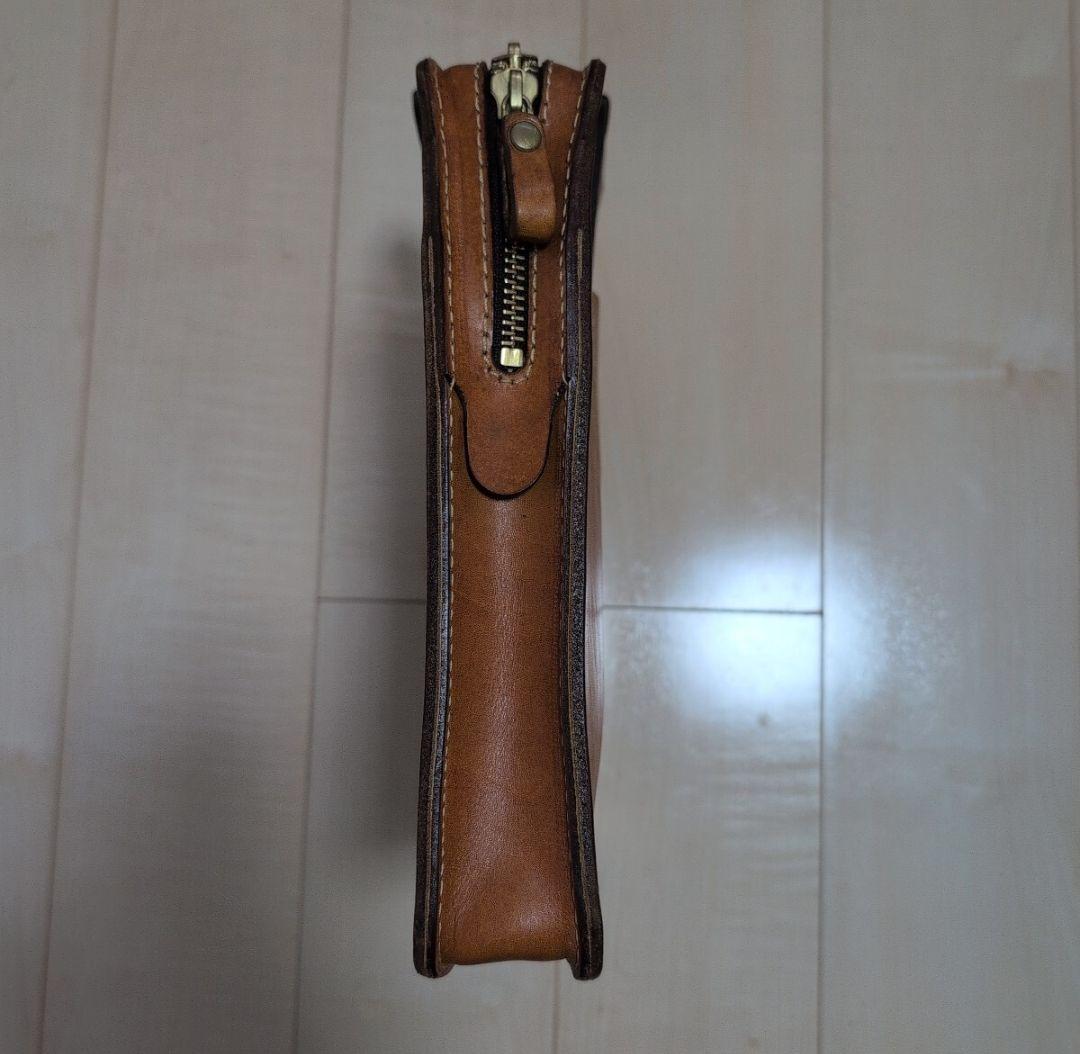 herz ビジネスバッグ BW-12 キャメル クラッチバッグ 本革 廃盤品